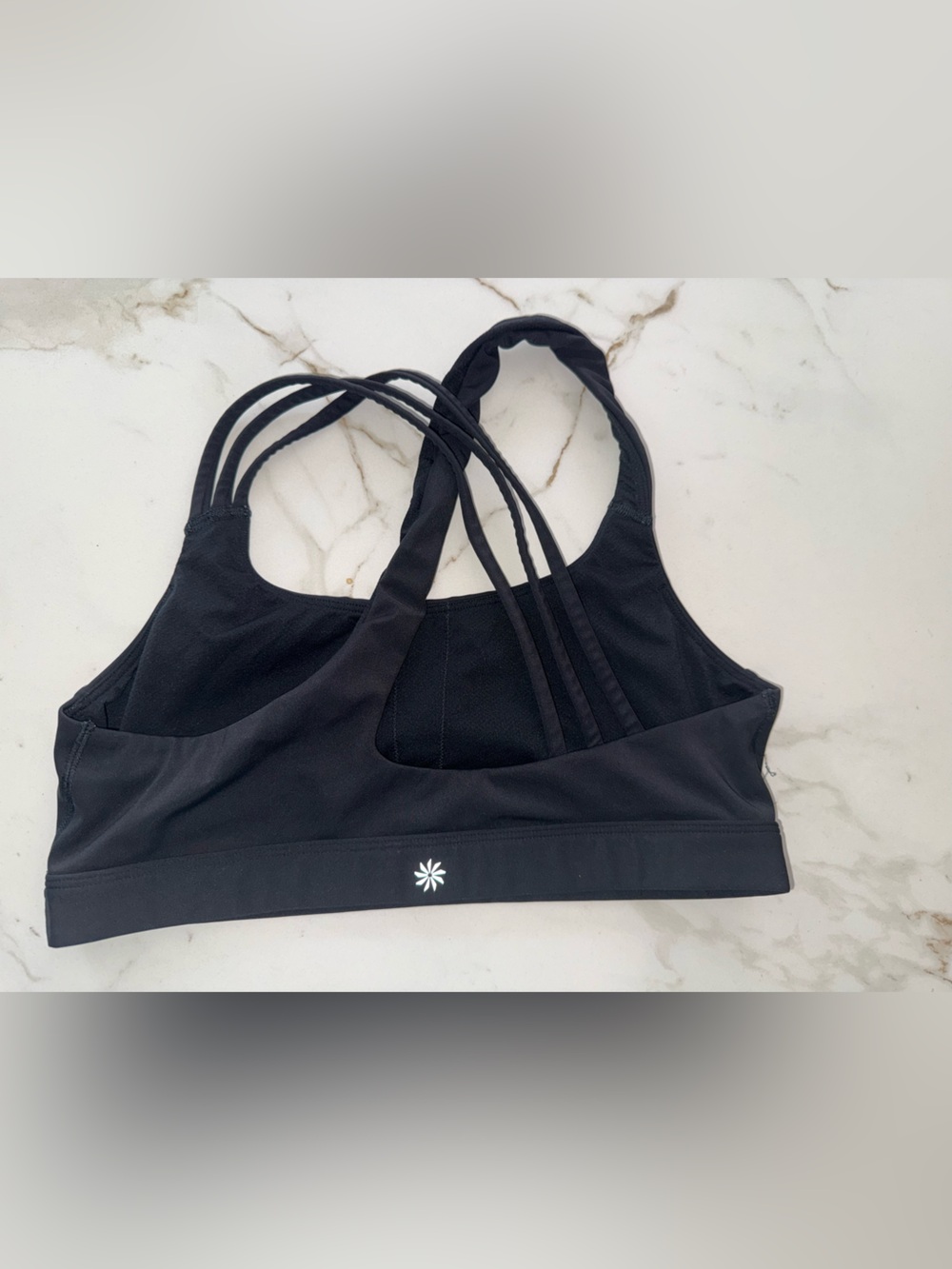 Athleta Train Free Sports Bra Bundle | Black & Steel granite Blue |Large 🖤💙 - Picture 5 of 11